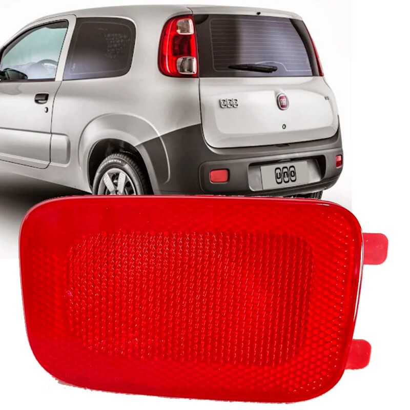 Refletor Para Choque Uno 2011 a 2014 Traseiro Esquerdo