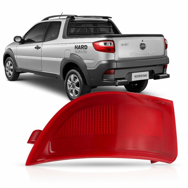 Refletor Para Choque Strada 2013 a 2021 Traseiro Esquerdo