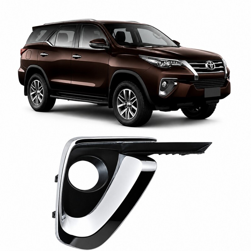 Moldura Farol de Milha Hilux SW4 2016 a 2020 Direita Original