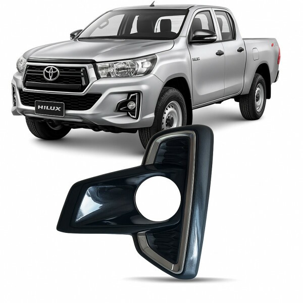 Moldura Farol Milha Hilux 2019 a 2021 Lado Esquerdo