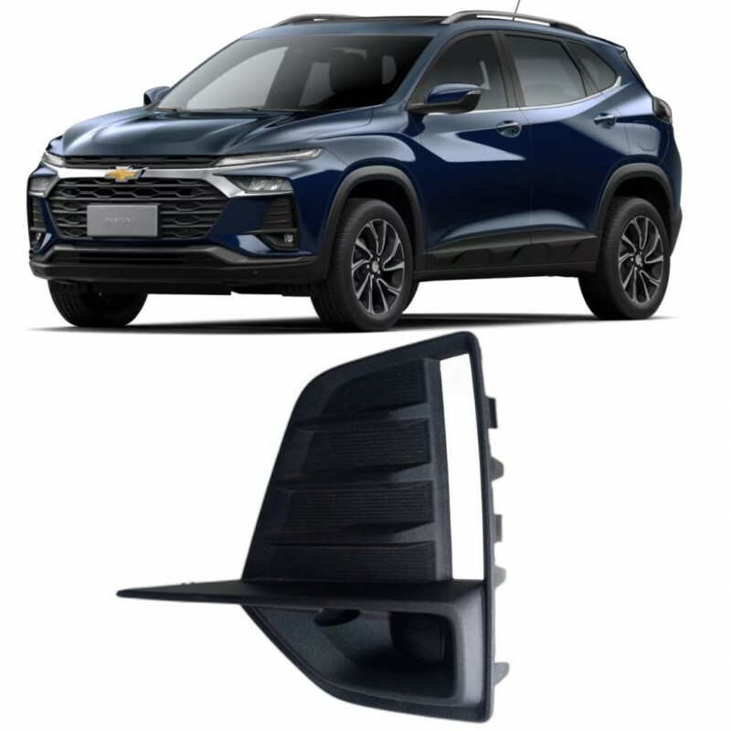 Moldura Farol de Milha Tracker 2025 a 2026 Esquerdo Preto Texturizado