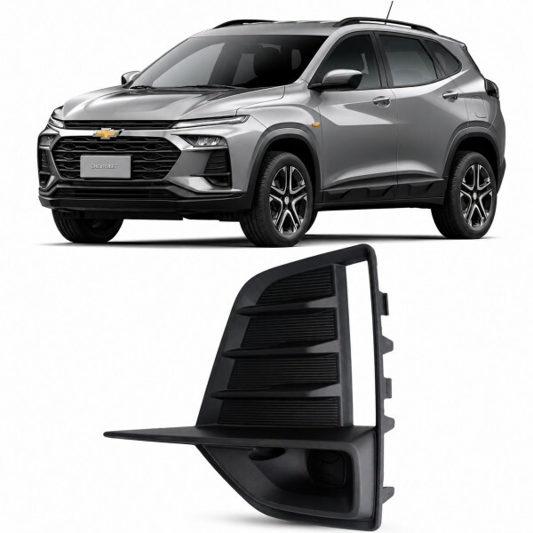 Moldura Farol de Milha Tracker 2025 a 2026 Esquerdo Preto Texturizado Moldura Farol de Milha Tracker 2025 a 2026 Esquerdo Preto Texturizado