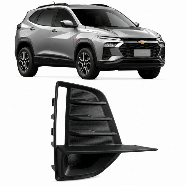 Moldura Farol de Milha Tracker 2025 a 2026 Direito Preto Texturizado Moldura Farol de Milha Tracker 2025 a 2026 Direito Preto Texturizado