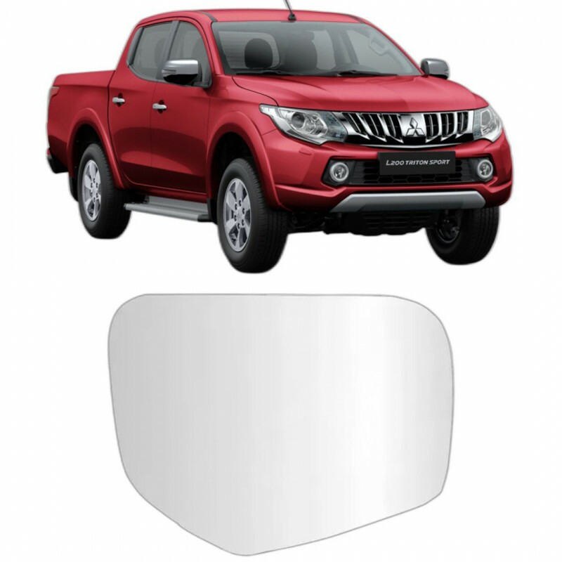 Lente Retrovisor L200 Triton 2008 a 2016 Direito Sem Base