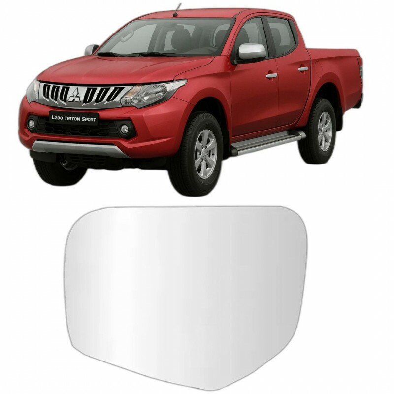 Lente Retrovisor L200 Triton 2008 a 2016 Esquerdo Sem Base