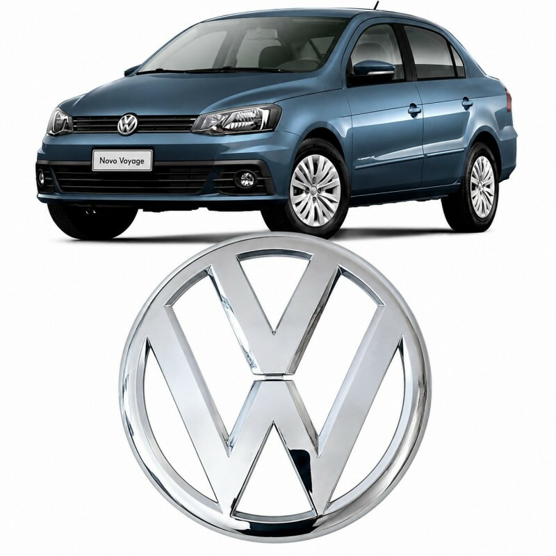 Emblema Grade Dianteira Gol Saveiro Voyage 2017 a 2022 Cromado