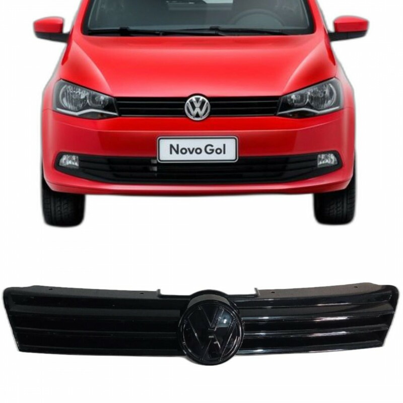 Grade Radiador Para Choque Gol Voyage 2013 a 2016 Preto