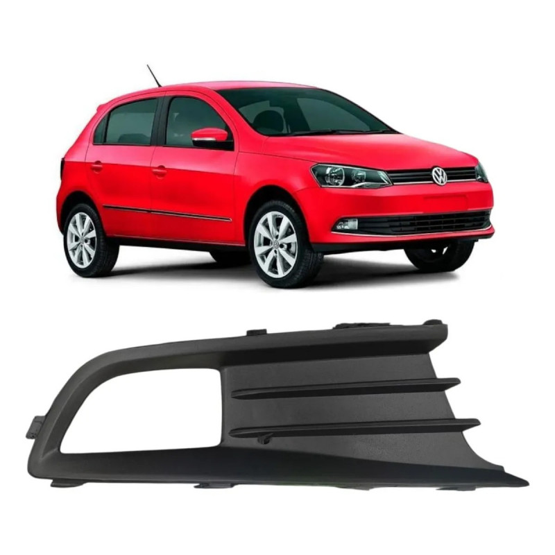 Moldura Farol de Milha Gol G6 2013 a 2016 Direito Com Furo Preto