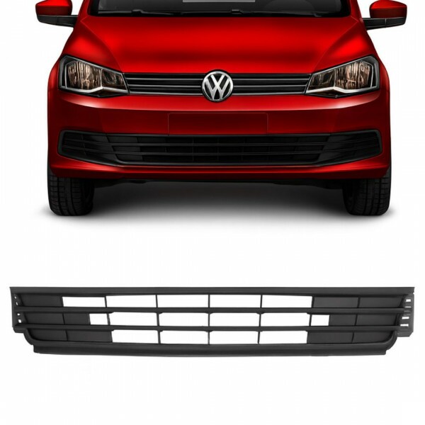 Grade Central Para-choque Gol G6 Voyage  2013 a 2016 Preto Original