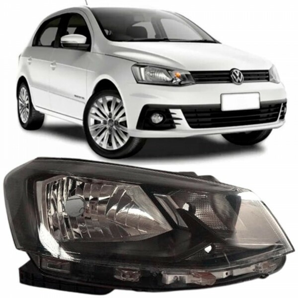 Farol Gol G7 2017 a 2018 Direito Mascara Negra Original