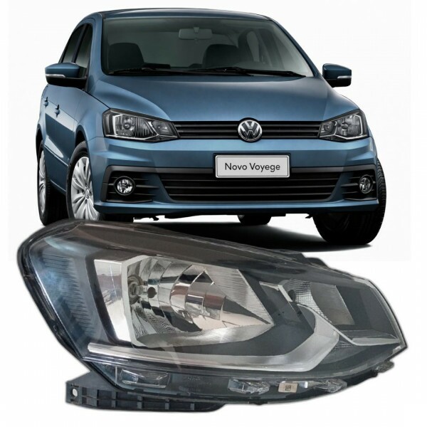 Farol Gol Voyage G7 G8 2017 a 2022 Direito Foco Simples Cromada Farol Gol Voyage G7 G8 2017 a 2022 Direito Foco Simples Cromada