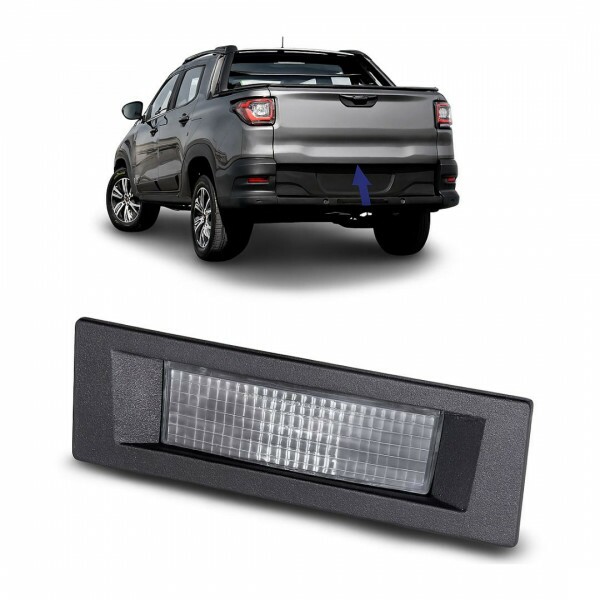 Lanterna Luz de Placa Fiat Strada 2020 a 2025 Cristal Lanterna Luz de Placa Fiat Strada 2020 a 2025 Cristal