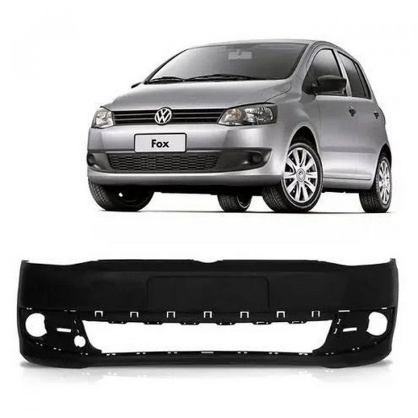 Para Choque Fox Spacefox 2011 a 2014 Dianteiro Preto Liso Com Furo DTS