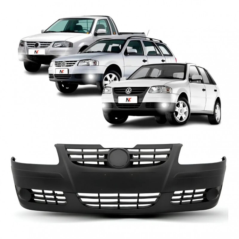 Para Choque Gol G4 Parati Saveiro 2005 a 2010 Dianteiro Preto Liso Sem Furo DTS