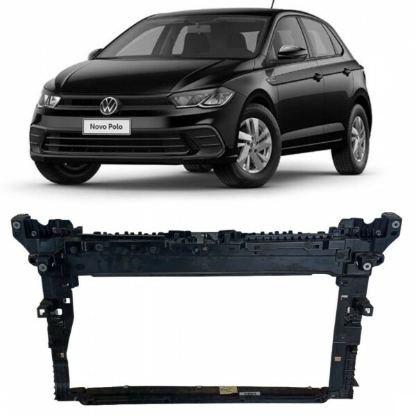 Painel Frontal Suporte Radiador Polo Virtus 2018 a 2022 Preto