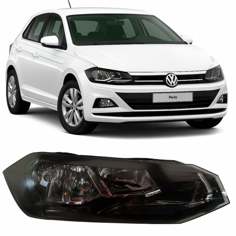 Farol Polo Virtus 2018 a 2022 Direito Mascara negra
