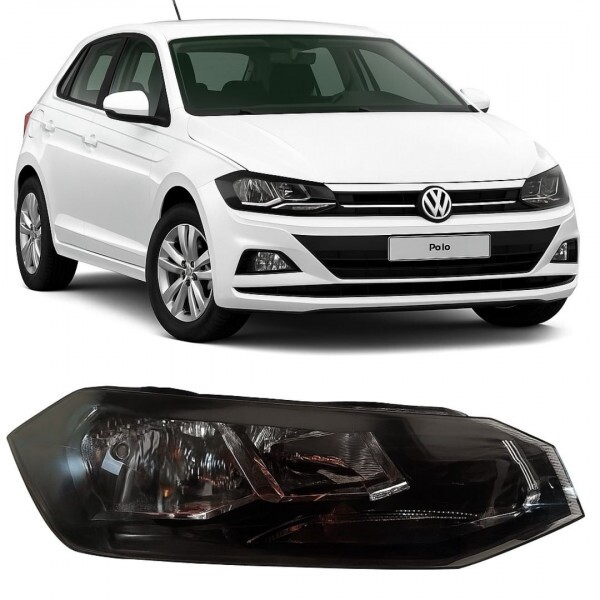 Farol Polo Virtus 2018 a 2022 Direito Mascara negra Farol Polo Virtus 2018 a 2022 Direito Mascara negra