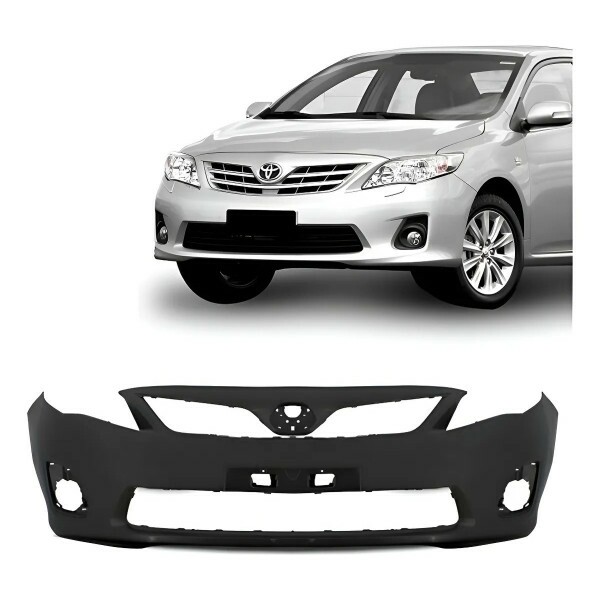 Para-choque Dianteiro Corolla 2012 a 2014  Com Furos Preto Liso DTS