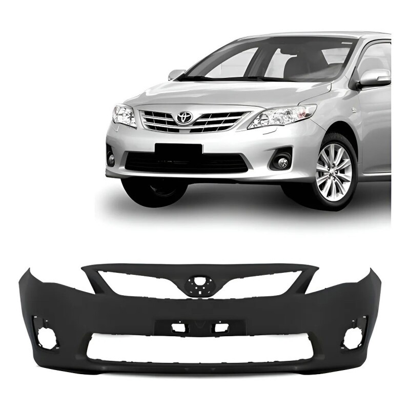 Para-choque Dianteiro Corolla 2012 a 2014 Com Furos Preto Liso DTS Para-choque Dianteiro Corolla 2012 a 2014 Com Furos Preto Liso DTS
