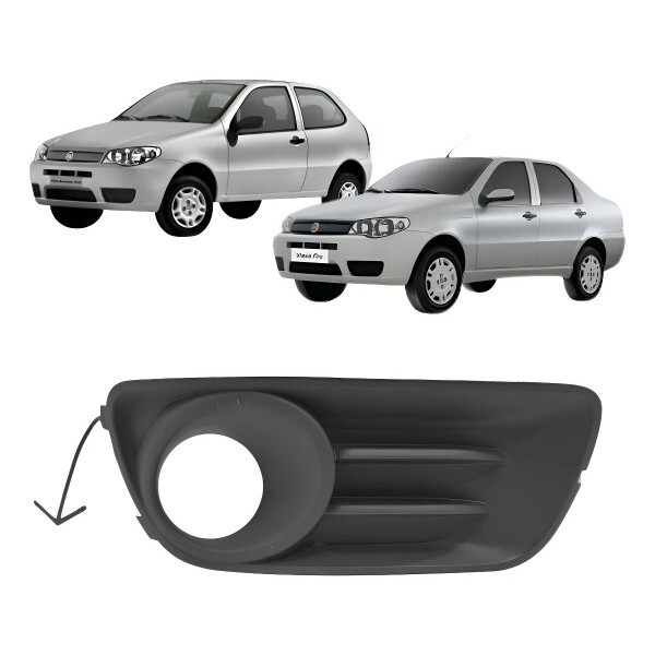 Moldura Farol de Milha Palio Economy 2010 a 2016 Direito Com Furo