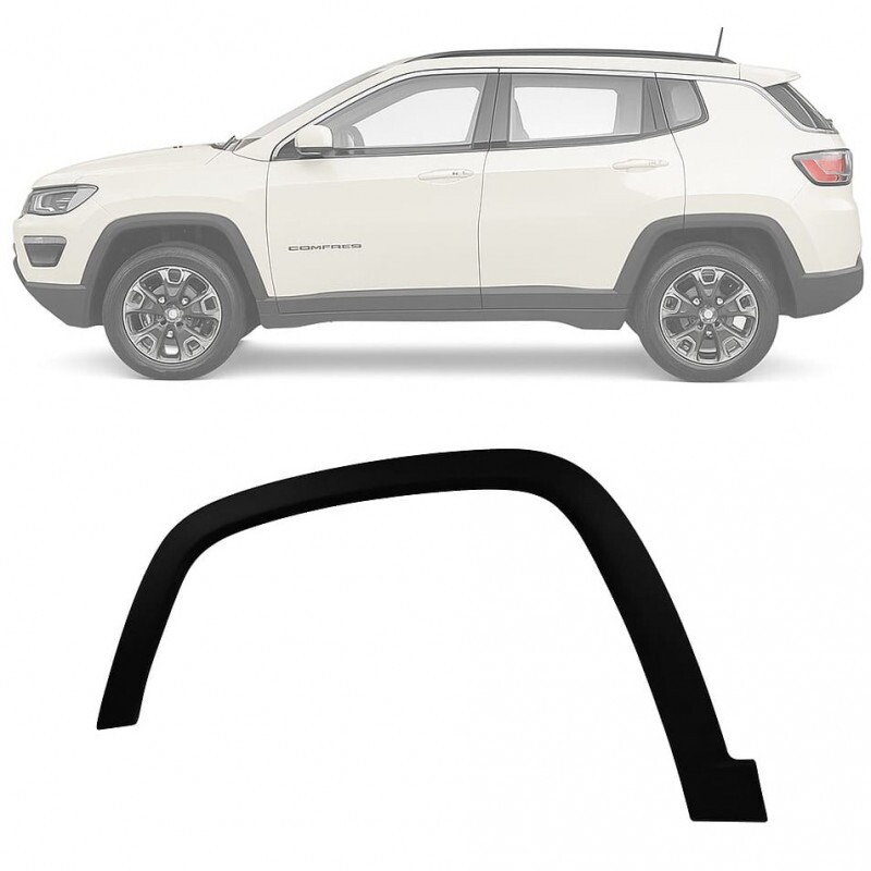 Moldura Paralama Dianteiro Jeep Compass 2017 a 2023 Esquerdo