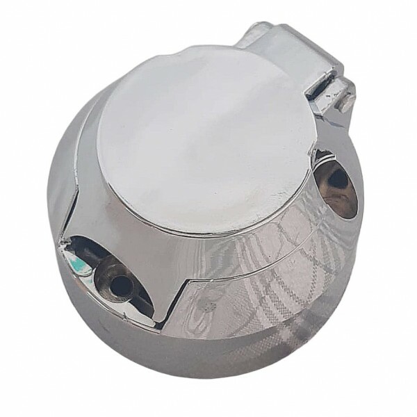 Conector Elétrico de 7 Polos Cromado para Engates.