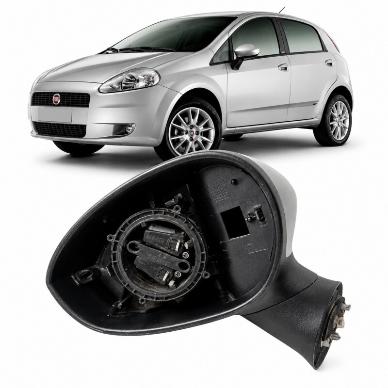 Retrovisor Punto Linea 2008 a 2017 Esquerdo Eletrico Retrovisor Punto Linea 2008 a 2017 Esquerdo Eletrico
