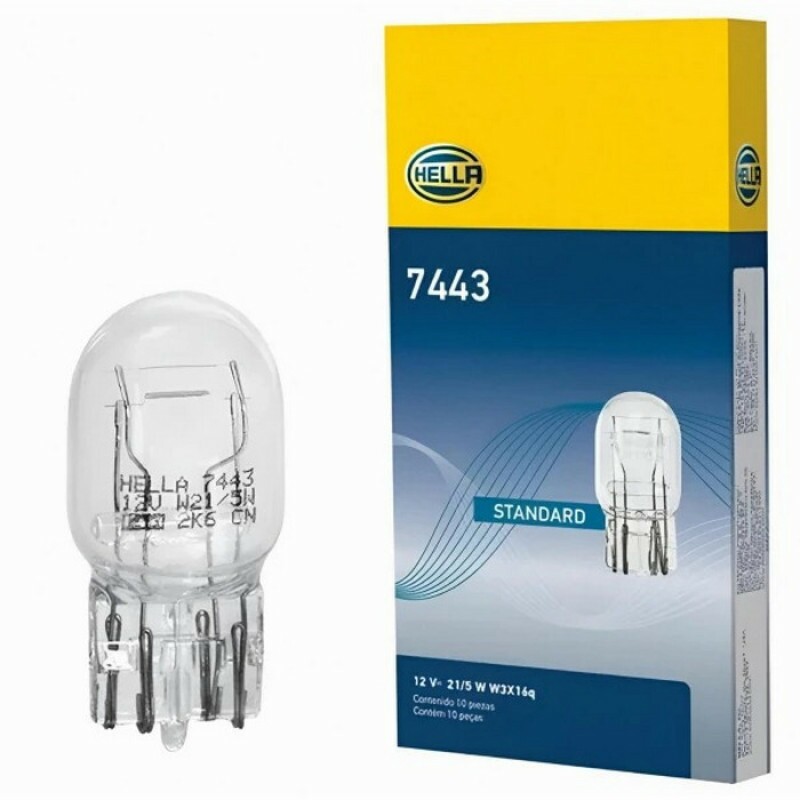 Lampada Lanterna Freio Esmagada Pingao 2 Polos W21/5 12V 21/5W Lampada Lanterna Freio Esmagada Pingao 2 Polos W21/5 12V 21/5W