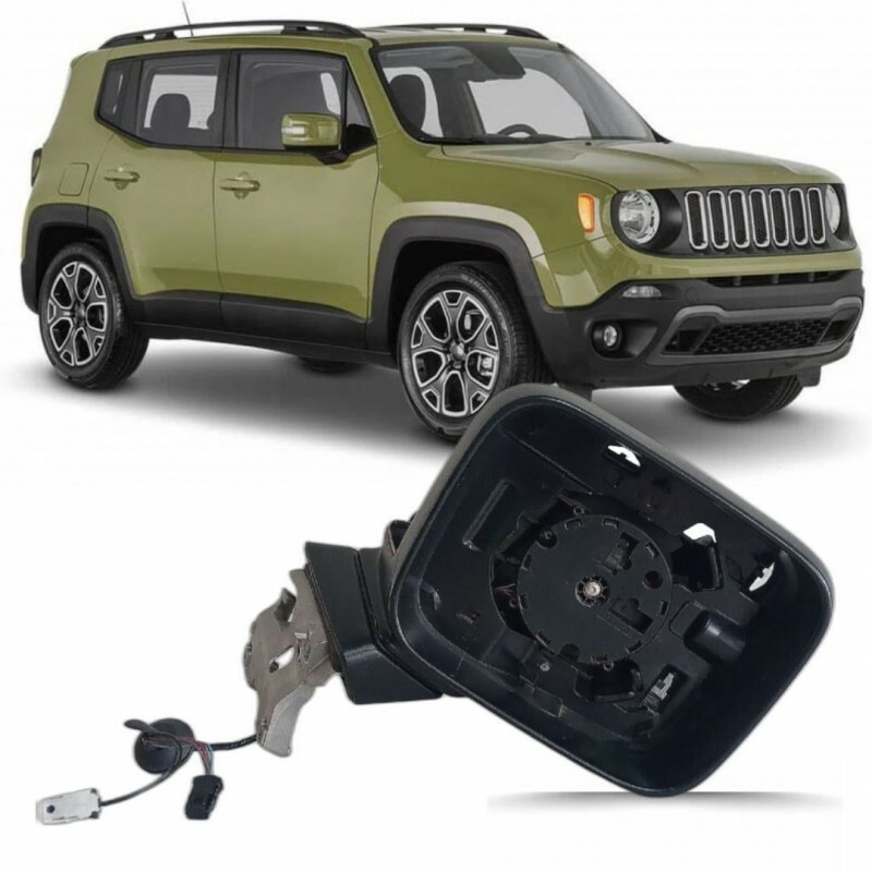 Retrovisor Parcial Renegade 2015 a 2022 Direito 5p Elétrico C/Pisca