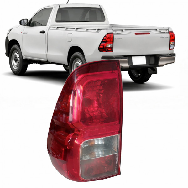 Lanterna Hilux 2016 a 2020 Esquerdo Bicolor Luz de Neblina