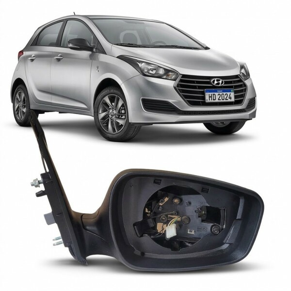 Retrovisor HB20 2013 a 2019 Direito 4P Eletrico