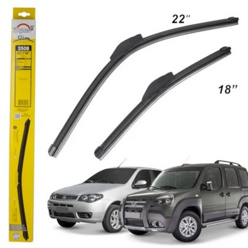 Par Palheta Dianteira Nova Slim Doblò 2001 Palio 1996 Siena 1996 22 e 18 Par Palheta Dianteira Nova Slim Doblò 2001 Palio 1996 Siena 1996 22 e 18