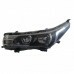 Farol Corolla 2015 a 2017 Esquerdo Manual Máscara Negra Sem LED