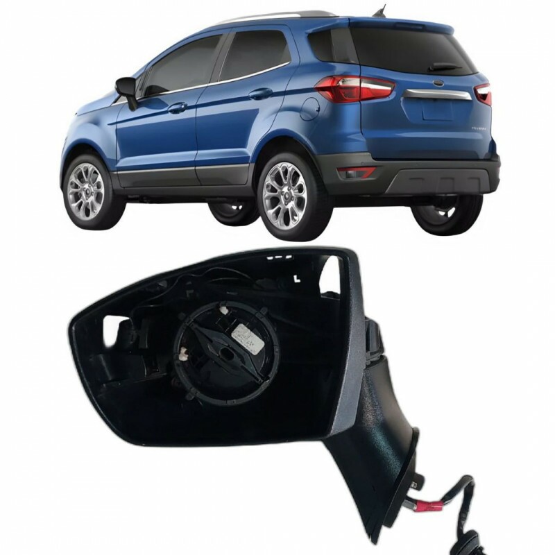 Retrovisor Parcial Ecosport 2013 a 2016 Esquerdo Eletrico Com Pisca