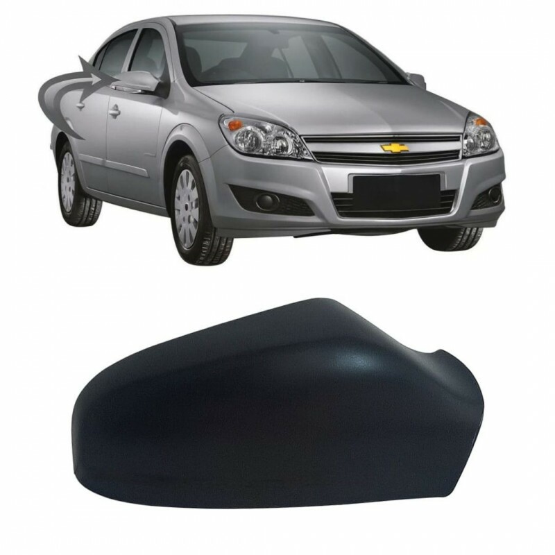 Capa Retrovisor Vectra 2010 a 2011 Lado Direito Preto Liso P/Pisca