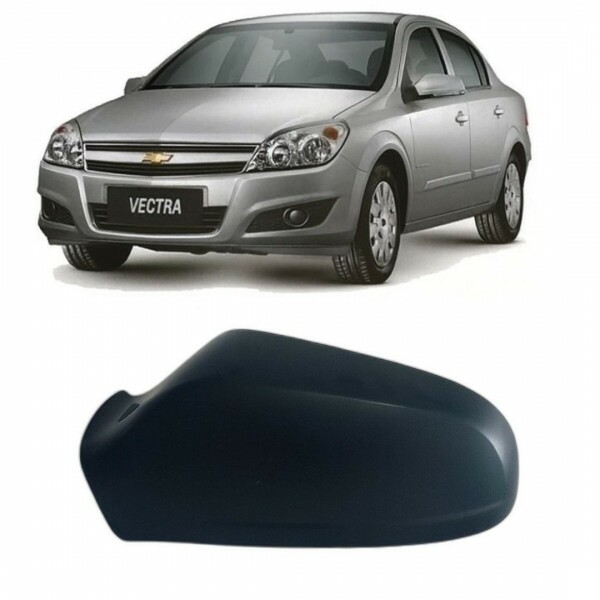 Capa Retrovisor Vectra 2010 a 2011 Esquerdo Preta Liso P/Pisca