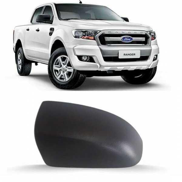 Capa Retrovisor Ranger 2012 a 2023 Direito Preto Texturizada