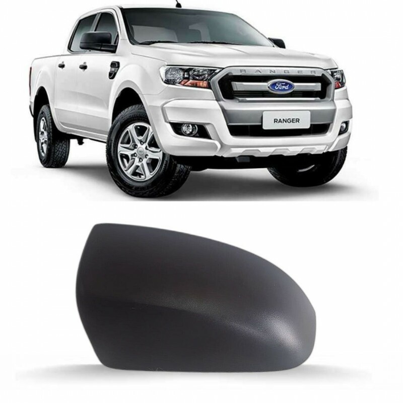 Capa Retrovisor Ranger 2012 a 2023 Direito Preto Texturizada