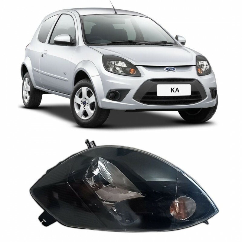 Farol Ford Ka 2012 a 2013 Direito Mascara Negra Manual