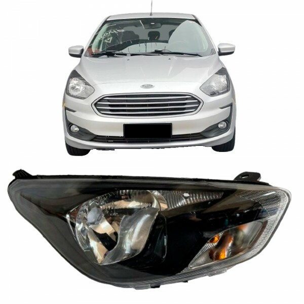 Farol Ford Ka 2014 a 2021 Direito Mascara Negra