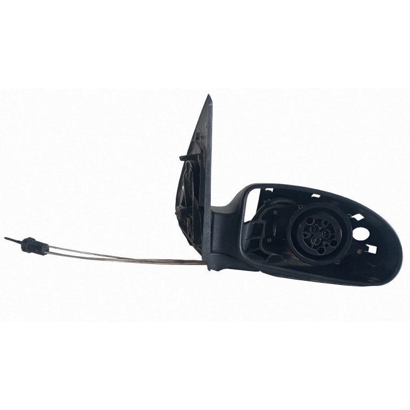 Retrovisor Parcial Ford Focus 2001 a 2009 4P 5P Direito Manual Preto Rugoso