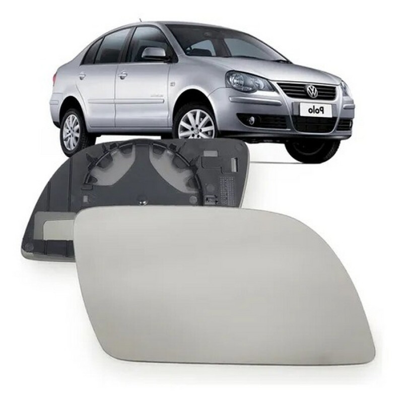 Lente retrovisor Polo 2002 a 2008 Lado Direito