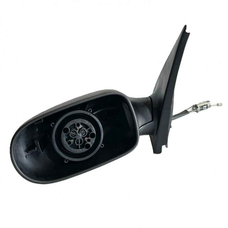 Retrovisor Palio Weekend Peq Siena 2008 a 2010 Esquerdo 5 portas Manual Preto