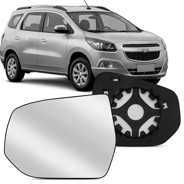Lente Retrovisor Spin 2013 Direito Lente Com Placa Lente Retrovisor Spin 2013 Direito Lente Com Placa