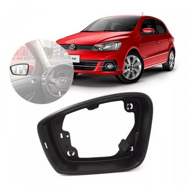 Aro Externo Retrovisor Gol 2013 a 2016 Esquerdo Com Furo
