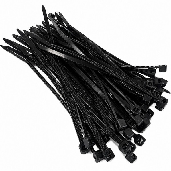 Abracadeira de Nylon 100MMX2,5MM Espessura 1,0,MM Preta
