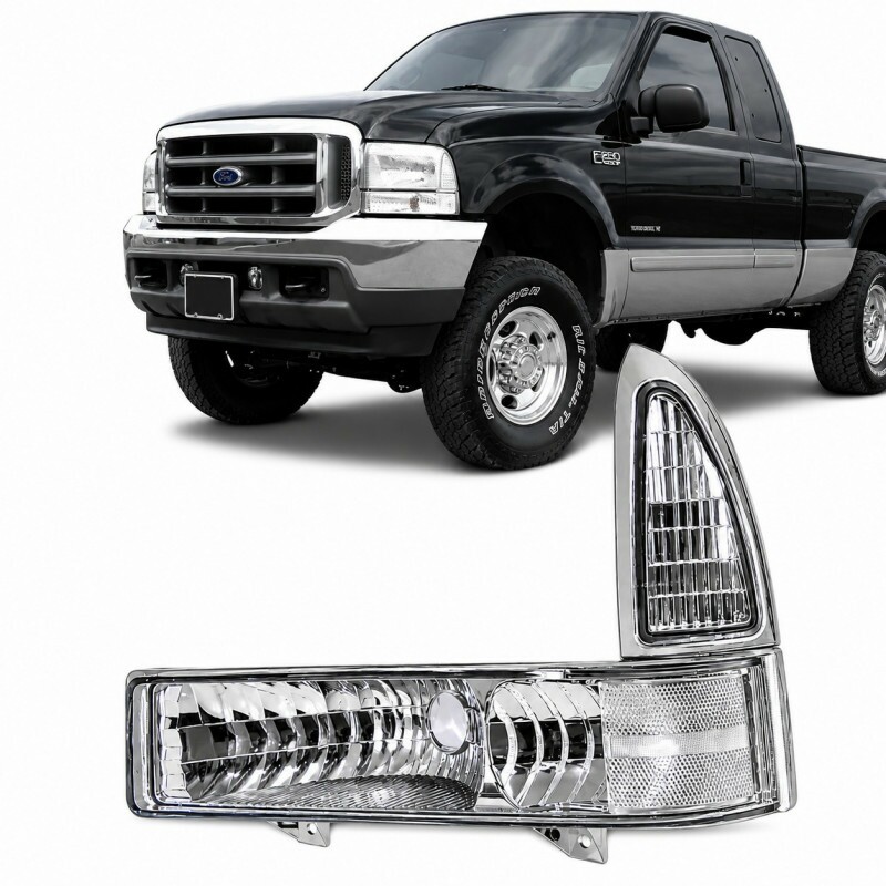Lanterna F250 F350 Super Duty 1999 a 2005 Dianteiro Esquerdo Cristal Lanterna F250 F350 Super Duty 1999 a 2005 Dianteiro Esquerdo Cristal