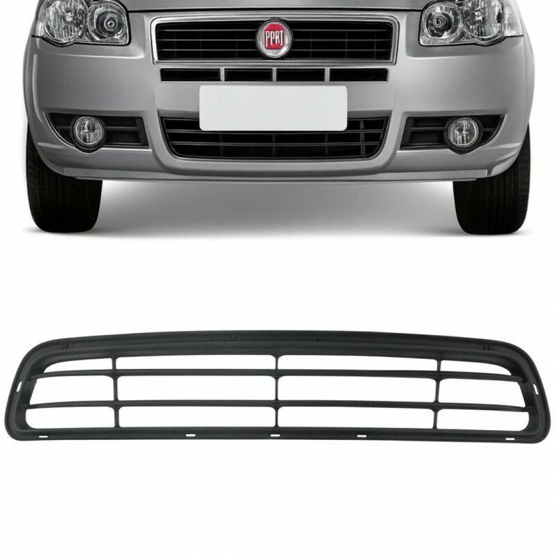 Grade Central  Parachoque Palio Way 2010 a 2016 Preta