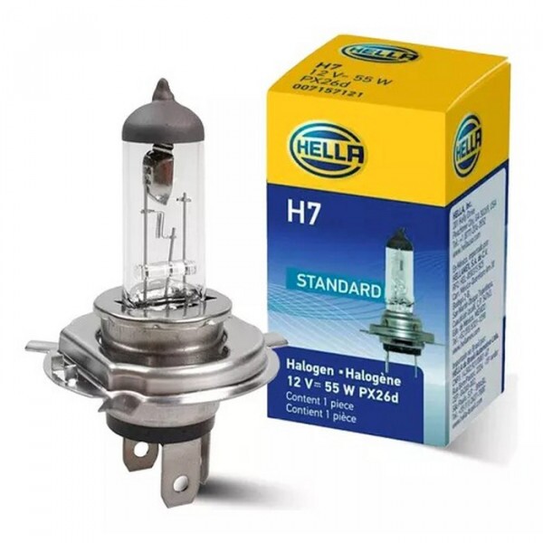 Lampada H7 12v H7 55w Px26d Halógena Lampada H7 12v H7 55w Px26d Halógena