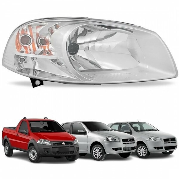 Farol Palio F3 2008 a 2009 Direito Manual Cromado